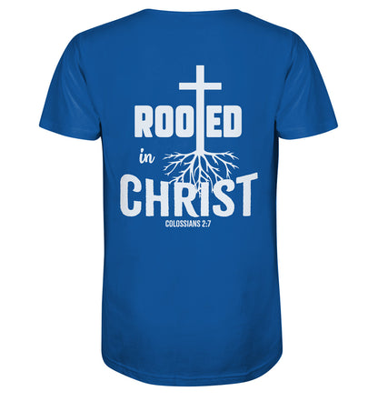 Kol 2,7 - Rooted in Christ - Organic Shirt