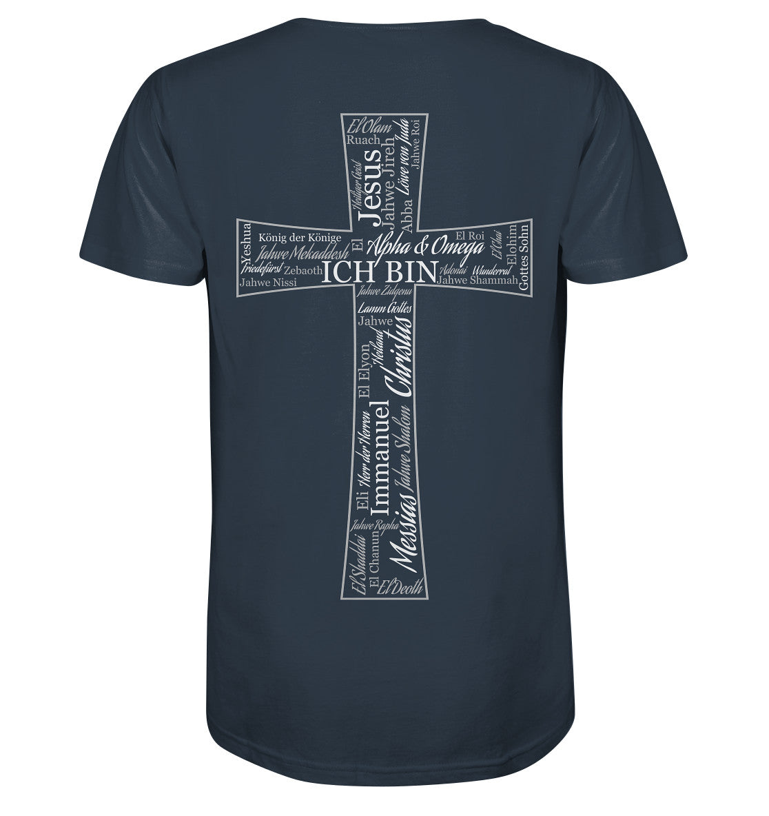 Namen Gottes - Kreuz - Organic Shirt