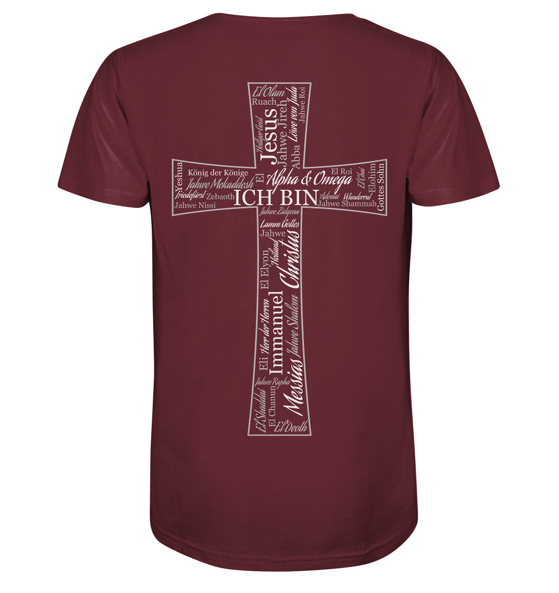Namen Gottes - Kreuz - Organic Shirt