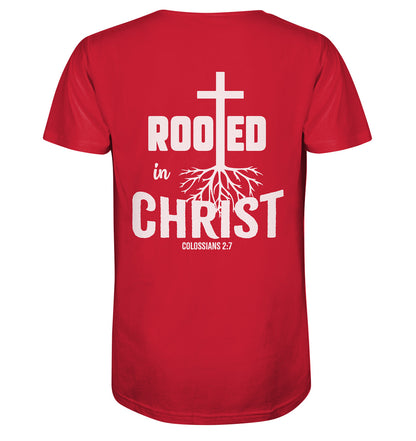 Kol 2,7 - Rooted in Christ - Organic Shirt