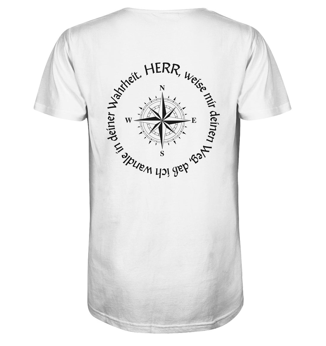Ps 86,11 - Kompassrose - Organic Shirt