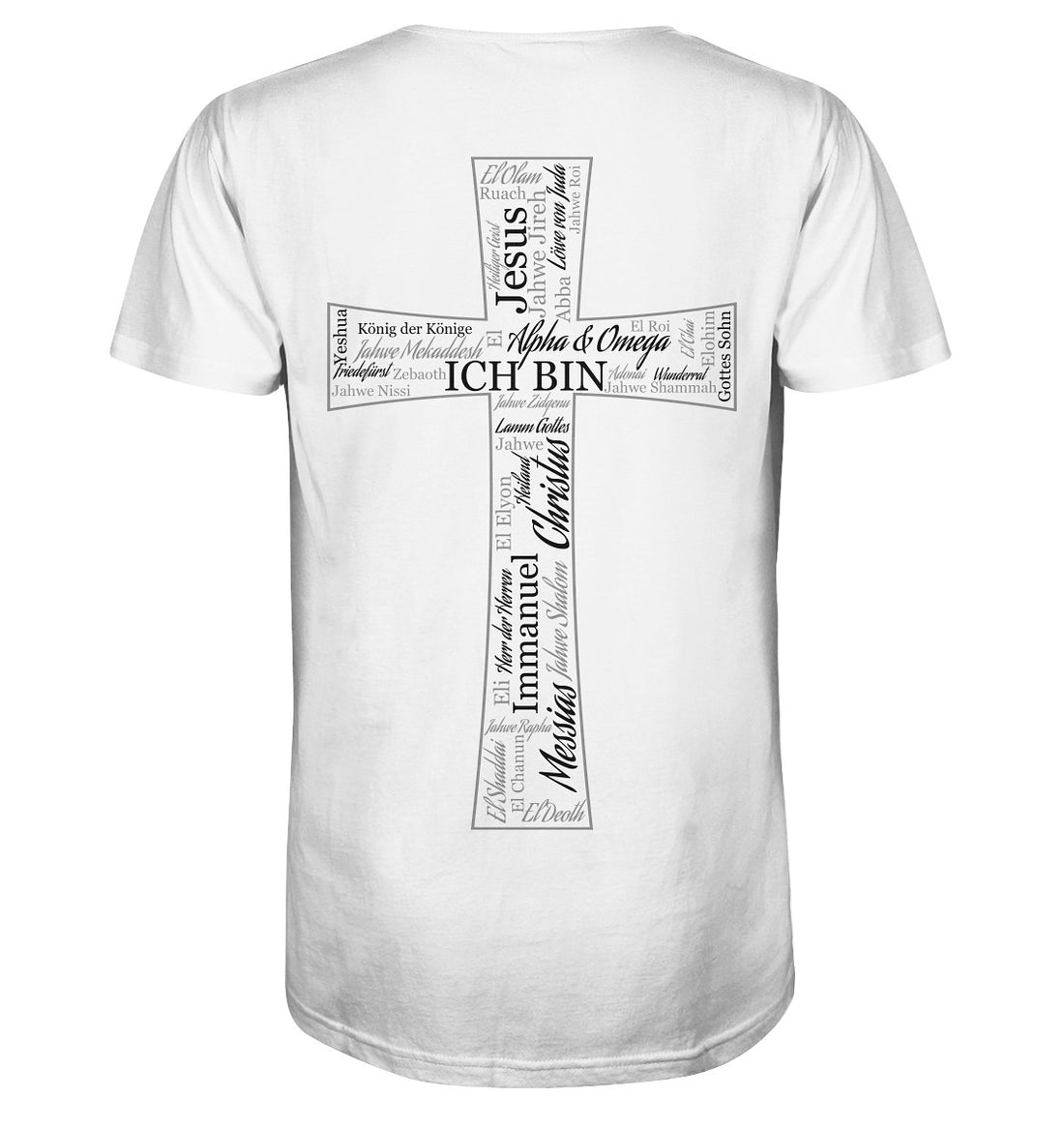 Namen Gottes - Kreuz - Organic Shirt