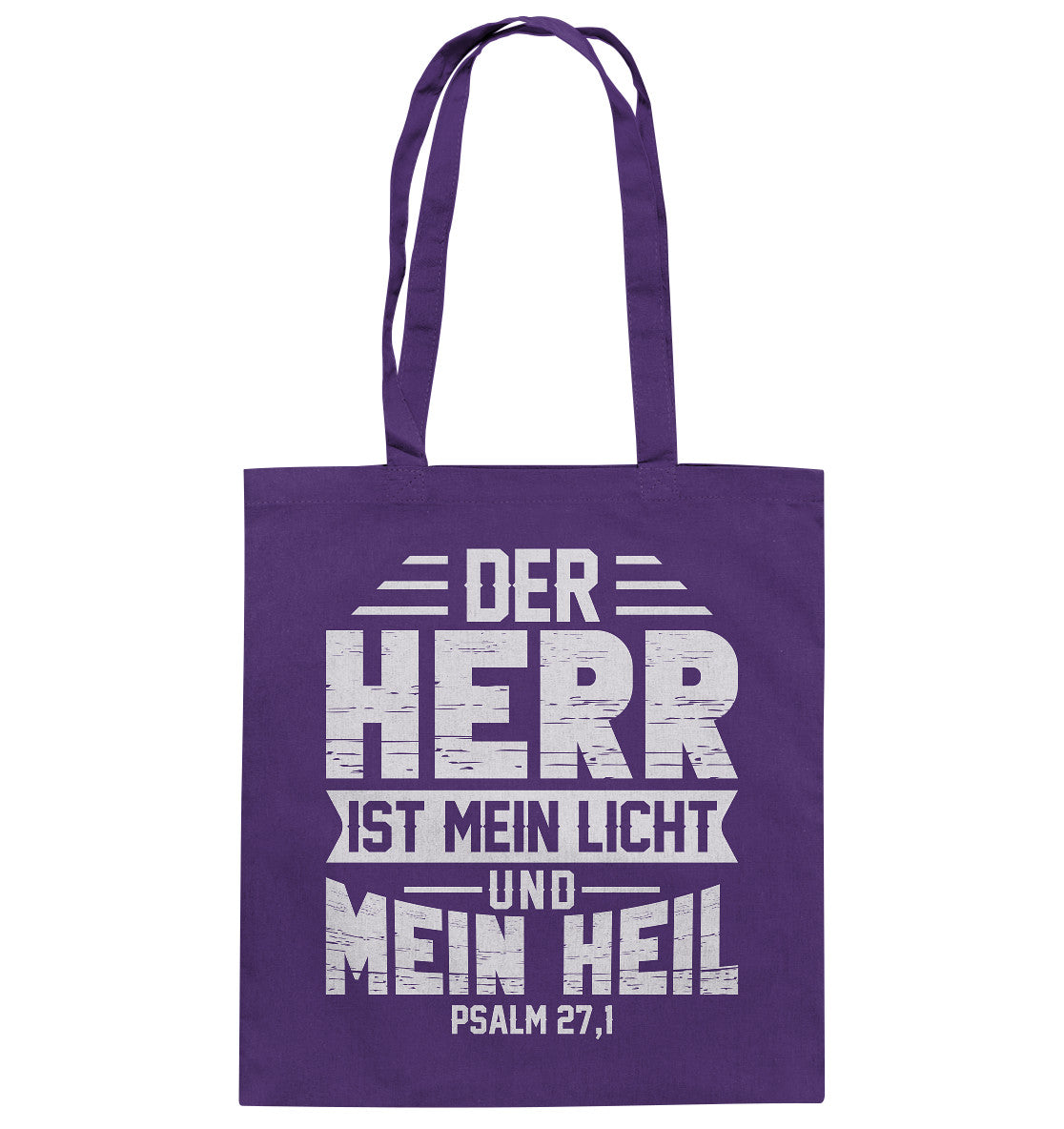 Ps 27,1 - Der Herr ist mein Licht und mein Heil (1) - Baumwolltasche