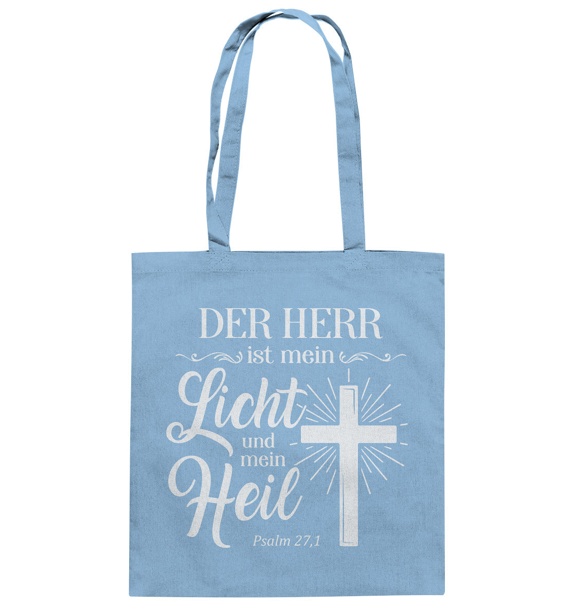 Ps 27,1 - Der HERR ist mein Licht &amp; mein Heil (2) - Baumwolltasche