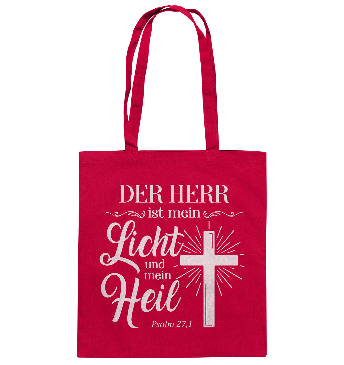 Ps 27,1 - Der HERR ist mein Licht &amp; mein Heil (2) - Baumwolltasche