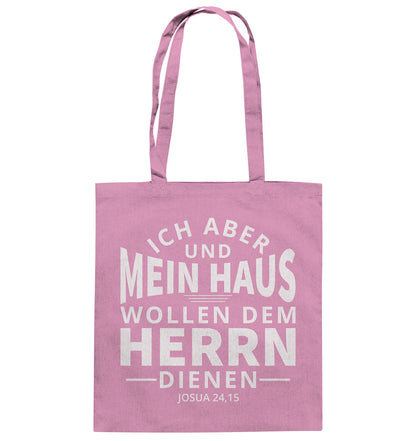 Jos 24,15 - Mein Haus (2) - Baumwolltasche