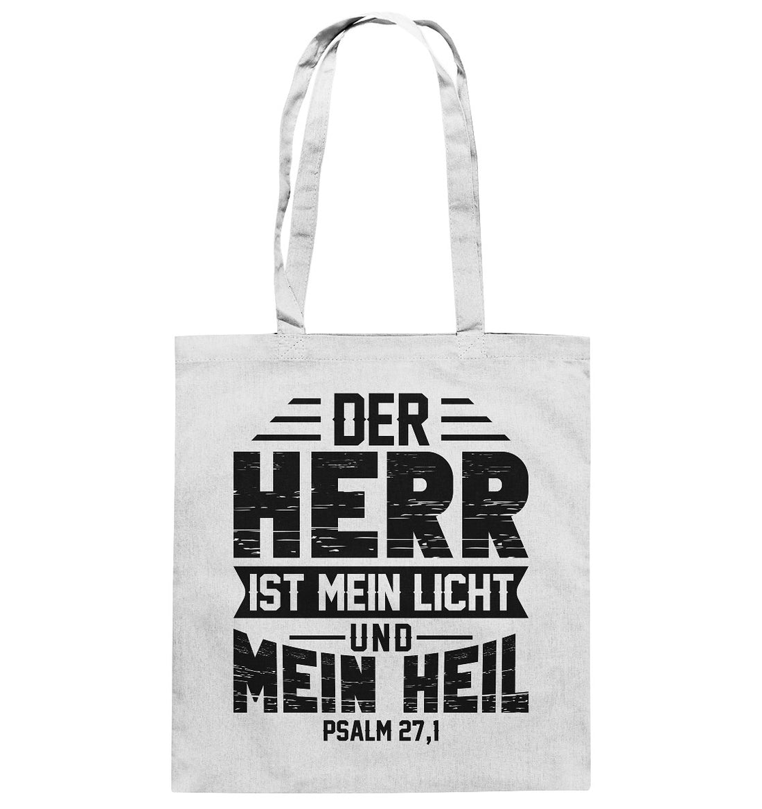 Ps 27,1 - Der Herr ist mein Licht und mein Heil (1) - Baumwolltasche