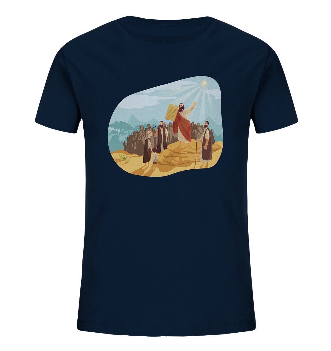 2.Mo 31,18 - Tafeln des Zeugnisses - Kids - Organic T-Shirt