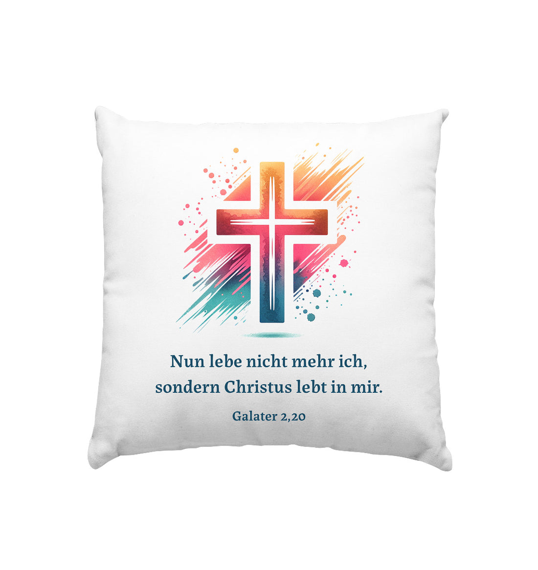 Gal 2,20 - Christus in mir - Kissen 40x40cm