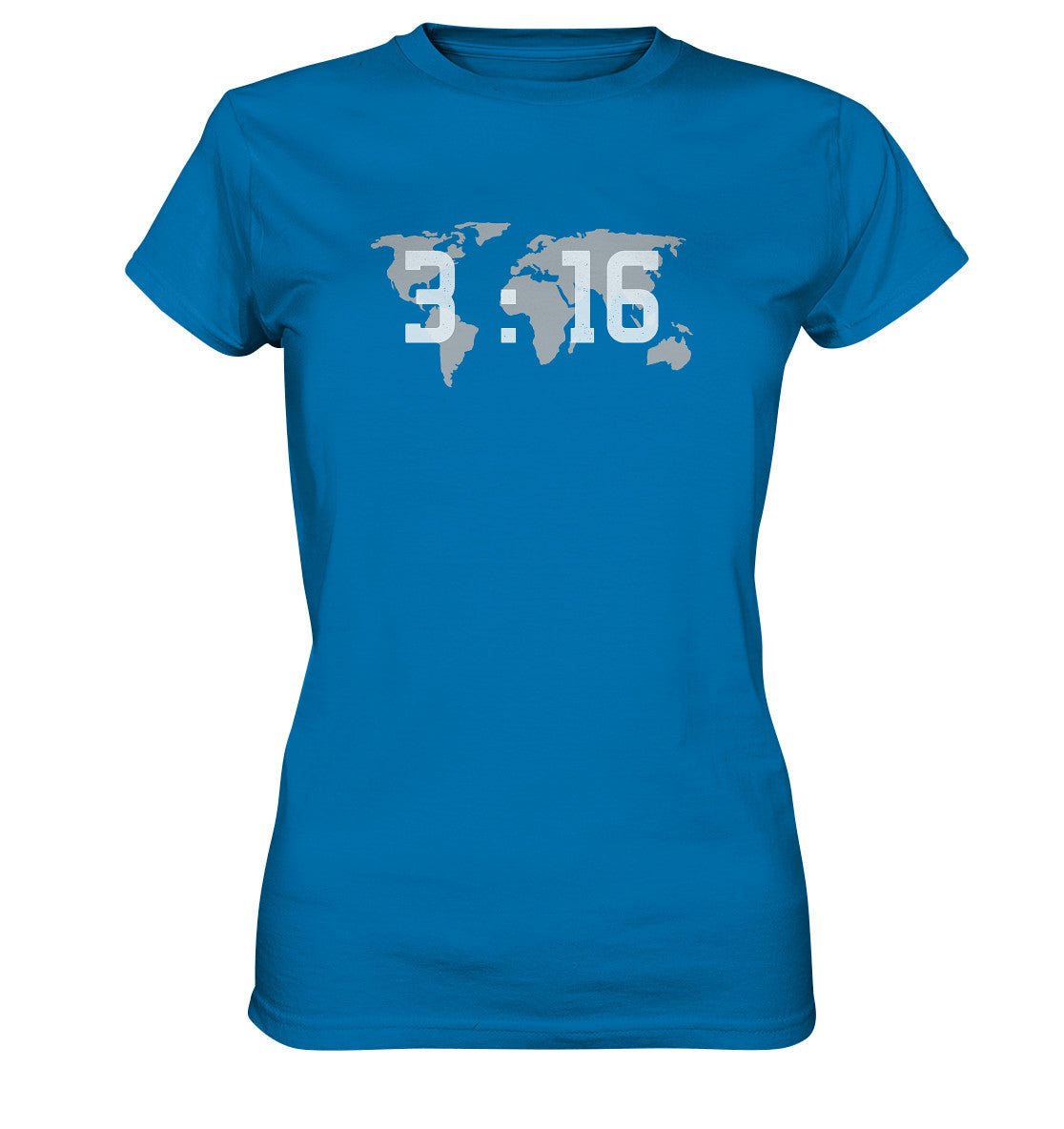 Joh 3,16 - World - weiß - Ladies Premium Shirt