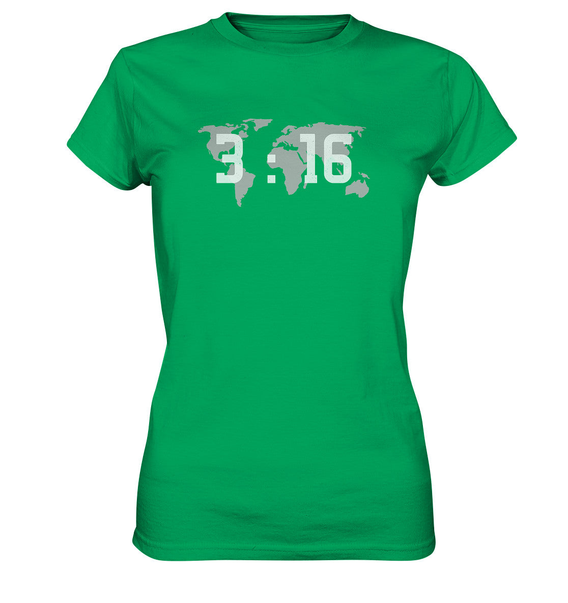 Joh 3,16 - World - weiß - Ladies Premium Shirt
