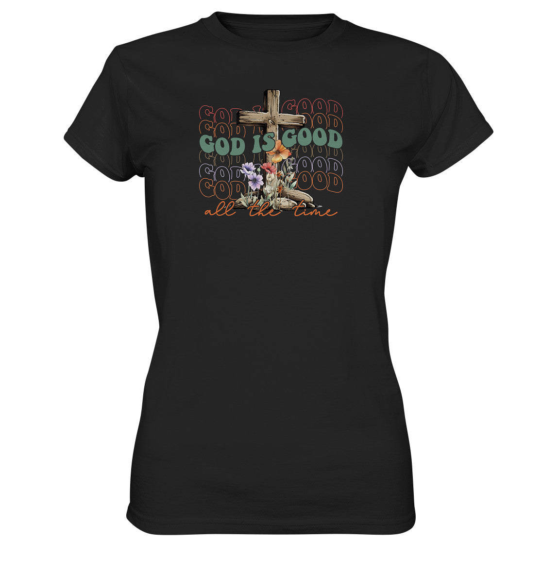 God is good - Brustprint - Ladies Premium Shirt
