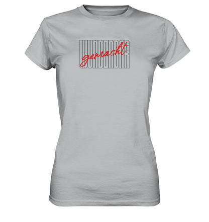 Ps 139,14 - wunderbar gemacht - Brustprint - Ladies Premium Shirt