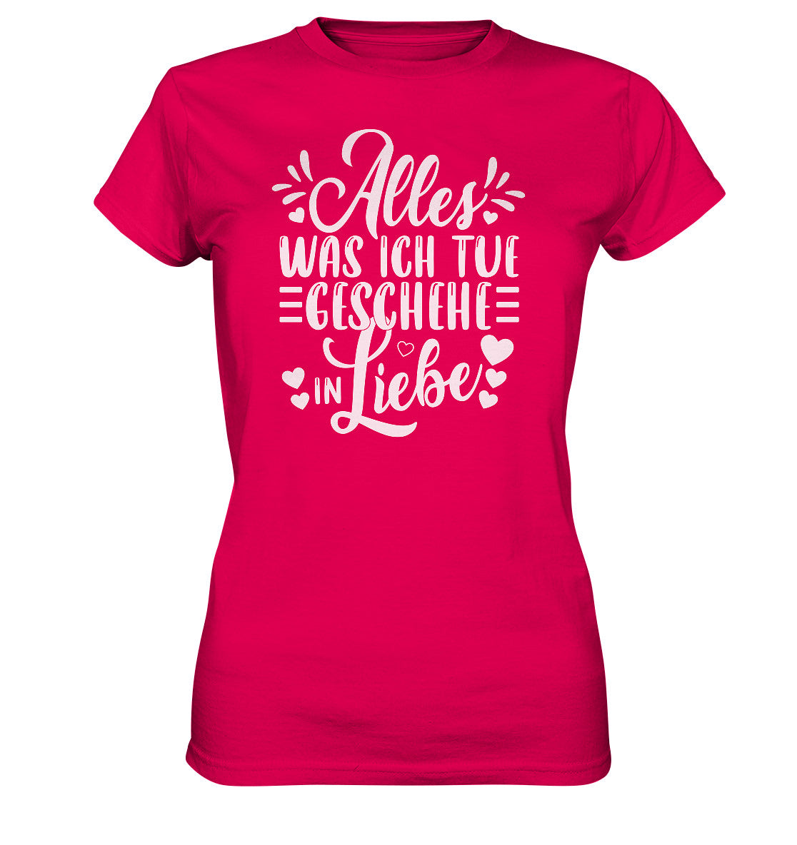 1.Kor 16,14 - Siebdruck - Ladies Shirt