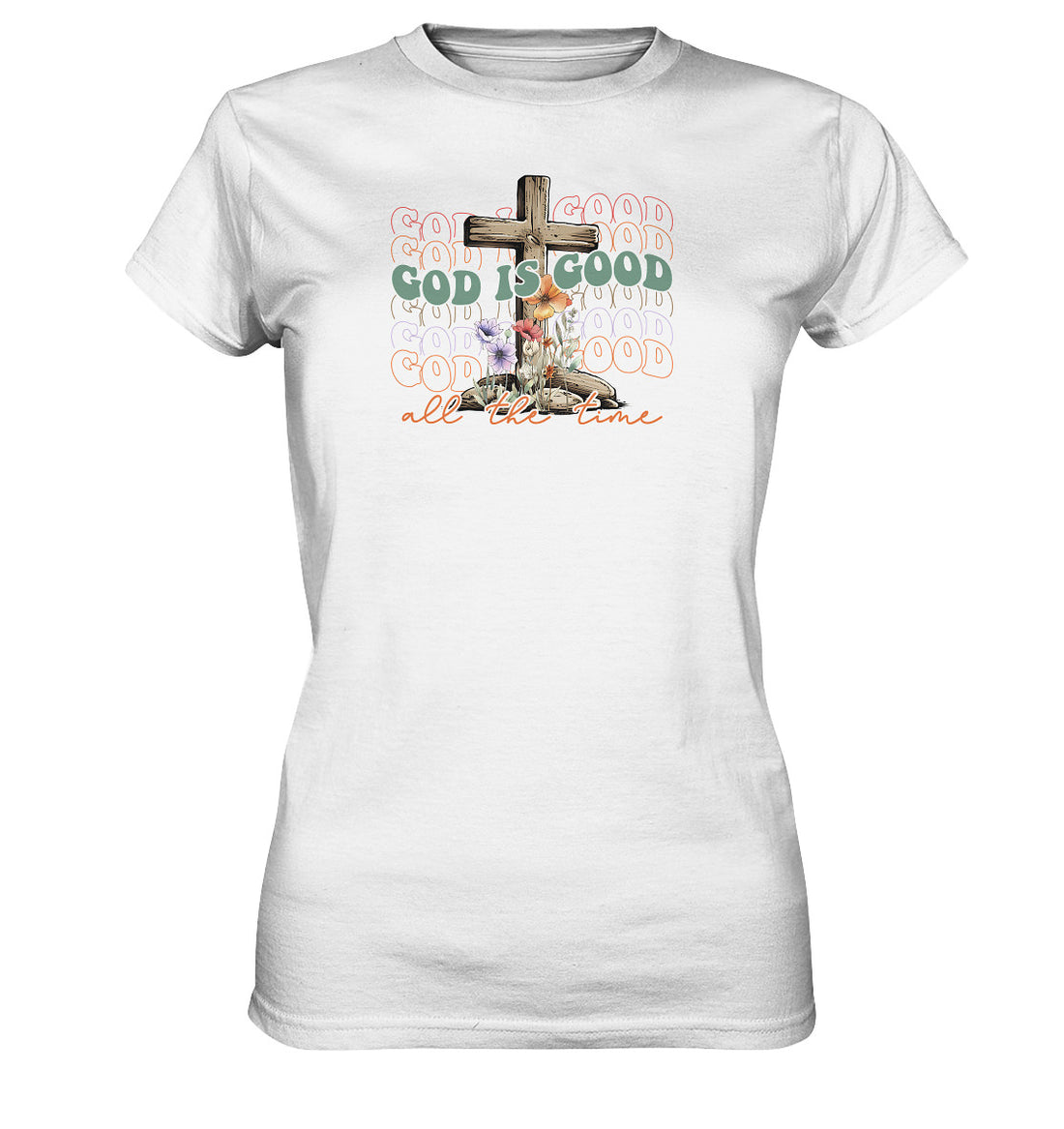 God is good - Brustprint - Ladies Premium Shirt