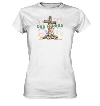 God is good - Brustprint - Ladies Premium Shirt
