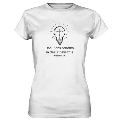 Joh 1,5 - Das Licht scheint - Ladies Premium Shirt