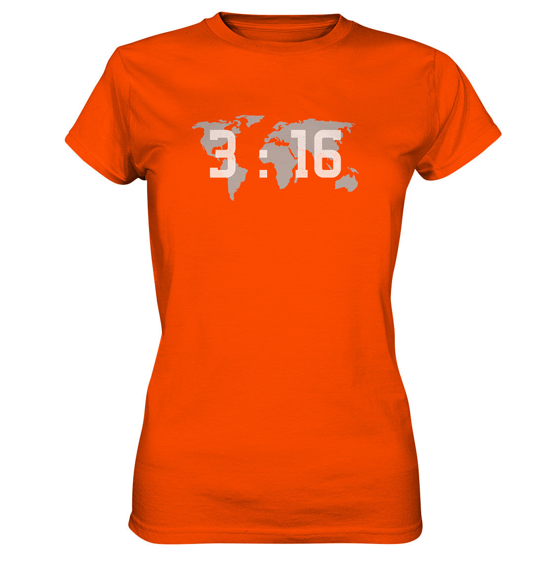 Joh 3,16 - World - weiß - Ladies Premium Shirt