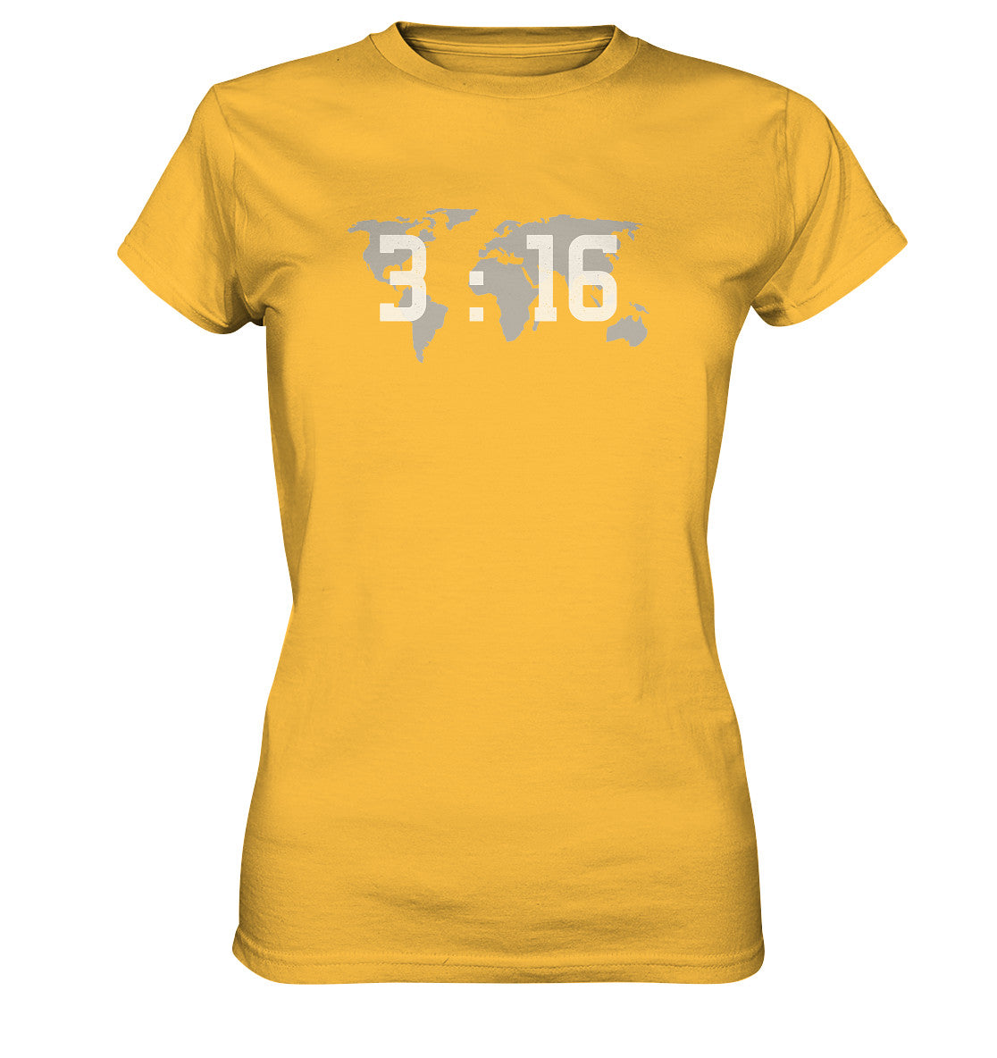 Joh 3,16 - World - weiß - Ladies Premium Shirt