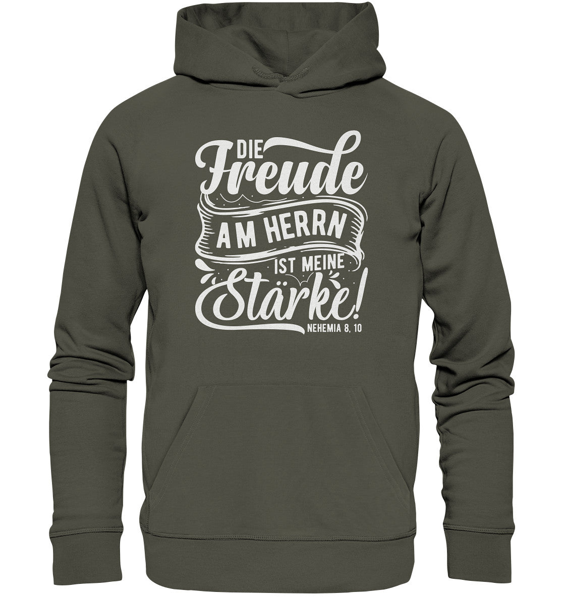 Neh 8,10 - Die Freude - Organic Hoodie
