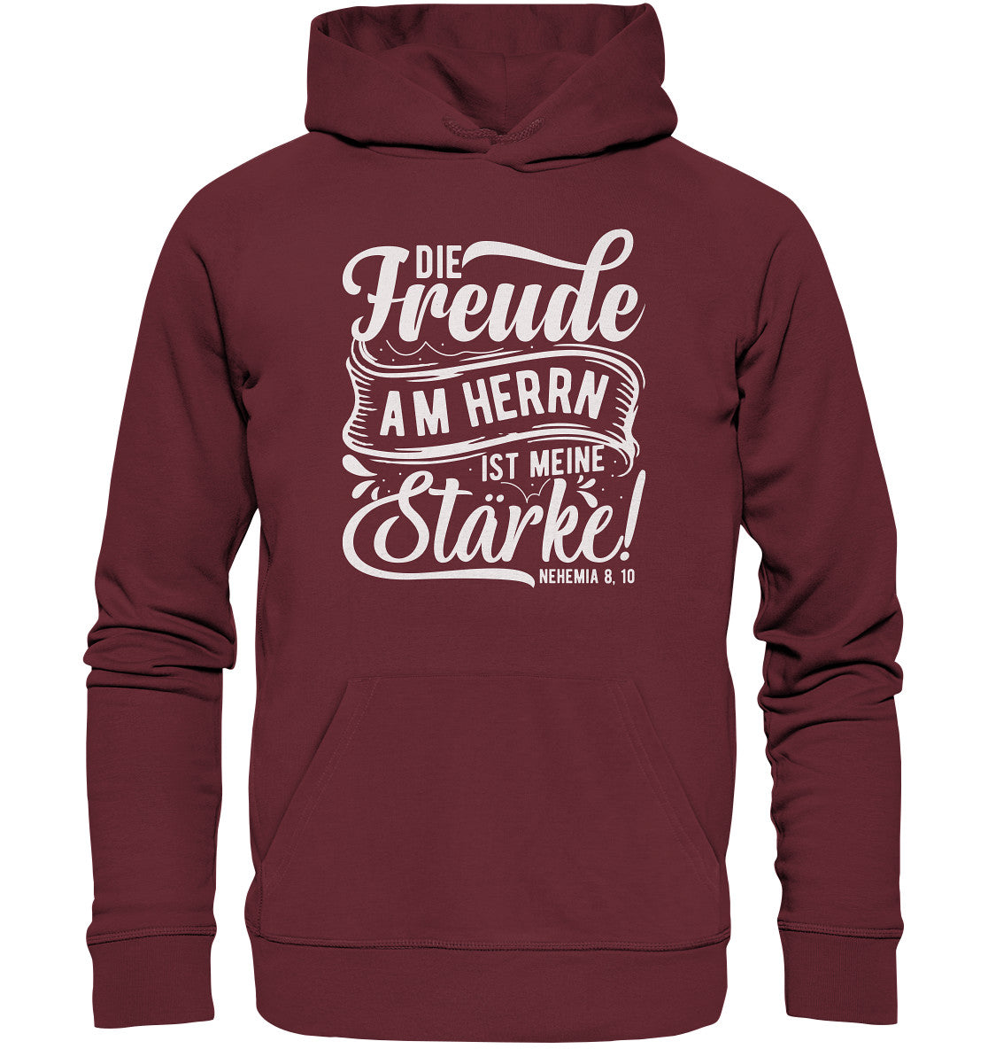 Neh 8,10 - Die Freude - Organic Hoodie