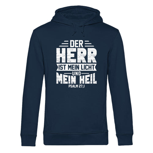 Ps 27,1 - Der HERR ist mein Licht & mein Heil(1)  - Organic Hoodie B&C