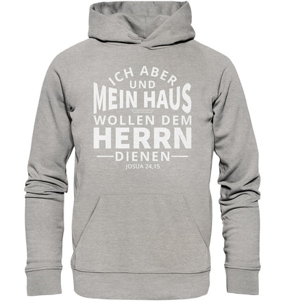 Jos 24,15 - Mein Haus (2) - Organic Hoodie