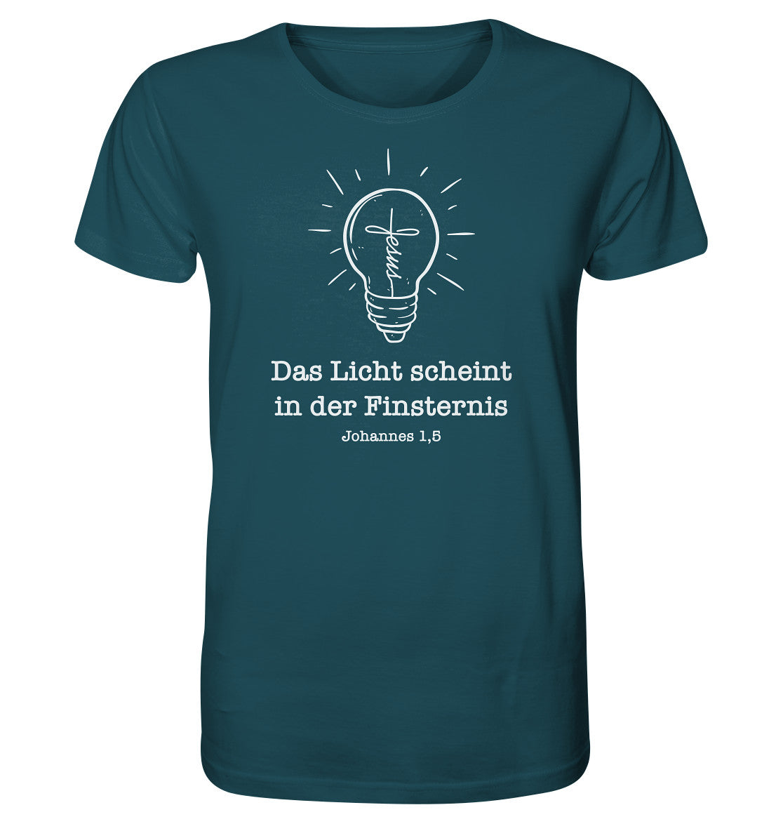 Joh 1,5 - Das Licht scheint - Organic Shirt