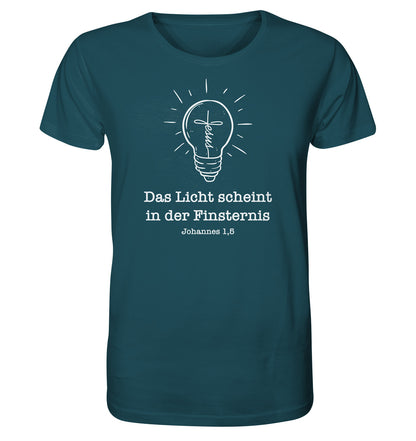 Joh 1,5 - Das Licht scheint - Organic Shirt