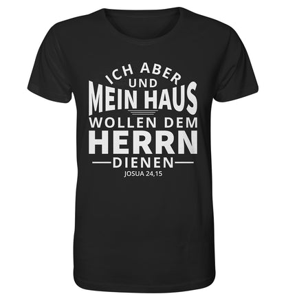 Jos 24,15 - Mein Haus - V2 - FP - Organic Shirt