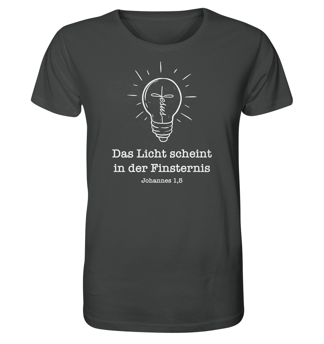 Joh 1,5 - Das Licht scheint - Organic Shirt