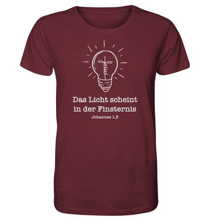 Joh 1,5 - Das Licht scheint - Organic Shirt