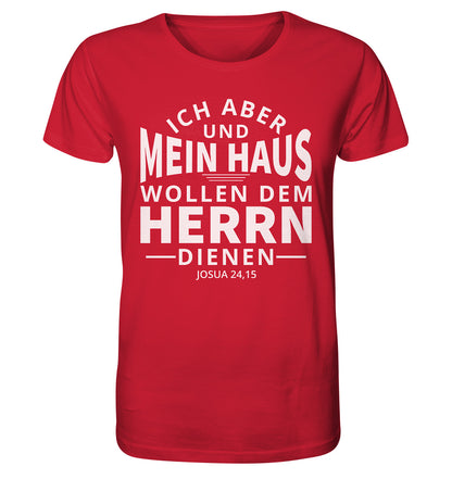 Jos 24,15 - Mein Haus - V2 - FP - Organic Shirt