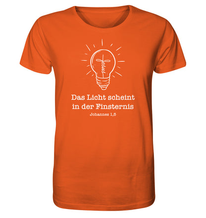 Joh 1,5 - Das Licht scheint - Organic Shirt