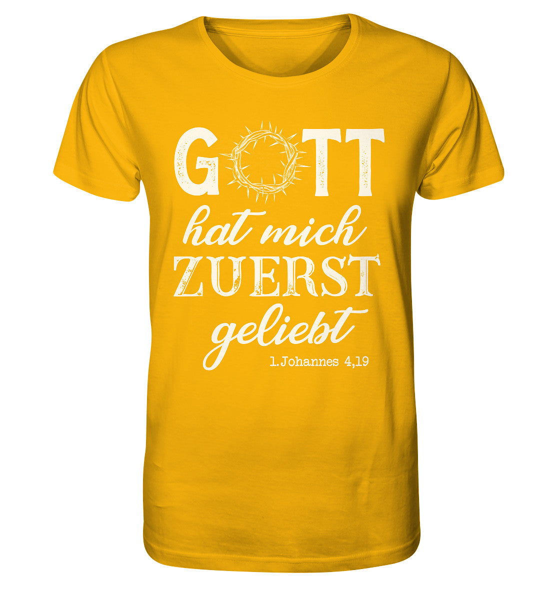 1.Joh 4,19 - Zuerst geliebt - Organic Shirt