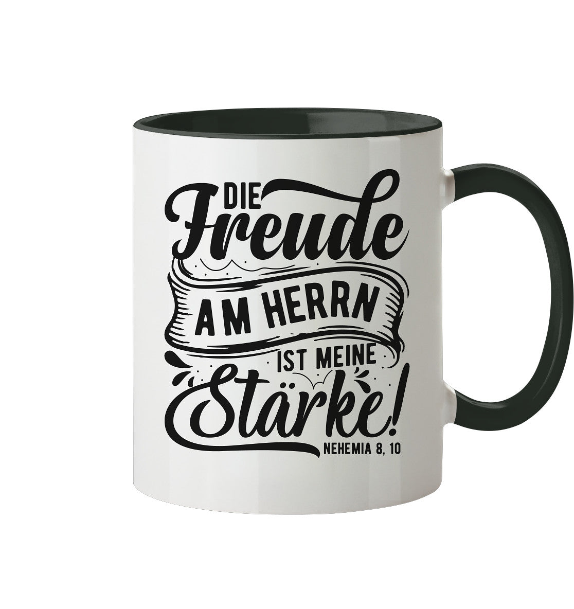 Neh 8,10 - Die Freude - Tasse zweifarbig