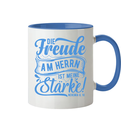 Neh 8,10 - Die Freude - Tasse zweifarbig