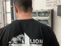 Offb 5,5 - Lion of Judah - Cross - doppelseitiger Druck - Organic Shirt