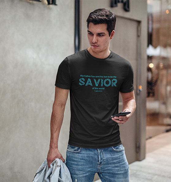 1.Joh 4,14 - SAVIOR - Organic Shirt