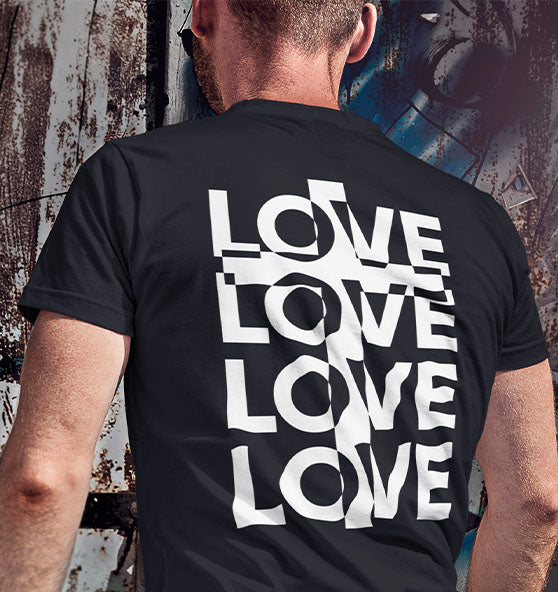 LOVE - Kreuz - Organic Shirt