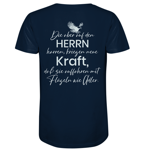 Jes 40,31 - Auffahren mit Flügeln wie Adler - Organic Shirt