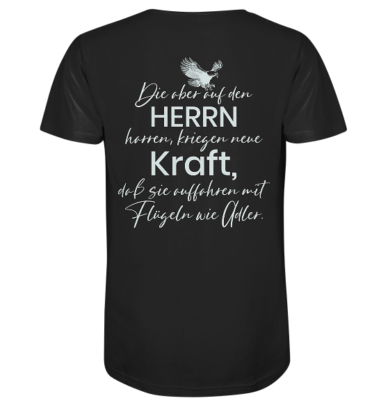 Jes 40,31 - Auffahren mit Flügeln wie Adler - Organic Shirt