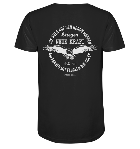 Jes 40,31 - Auffahren mit Flügeln wie Adler 2 - Organic Shirt