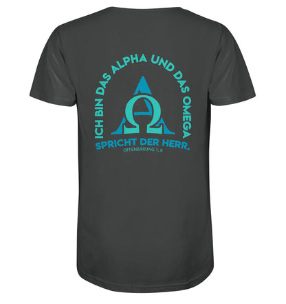 Offb 1,8 - Alpha &amp; Omega Design 2 Rücken - Organic Shirt