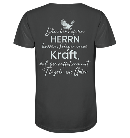 Jes 40,31 - Auffahren mit Flügeln wie Adler - Organic Shirt