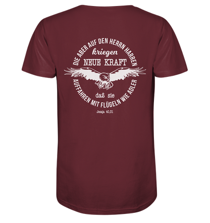 Jes 40,31 - Auffahren mit Flügeln wie Adler 2 - Organic Shirt
