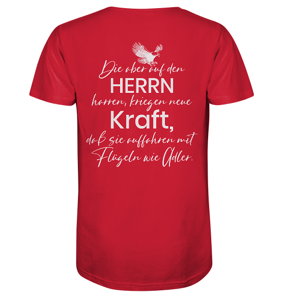 Jes 40,31 - Auffahren mit Flügeln wie Adler - Organic Shirt