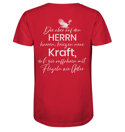 Jes 40,31 - Auffahren mit Flügeln wie Adler - Organic Shirt