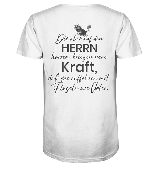 Jes 40,31 - Auffahren mit Flügeln wie Adler - Organic Shirt