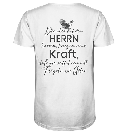 Jes 40,31 - Auffahren mit Flügeln wie Adler - Organic Shirt